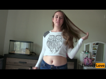 Anal training with panties on
