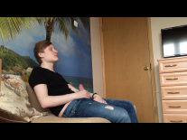Skinny blonde lets dude penetrate all her holes